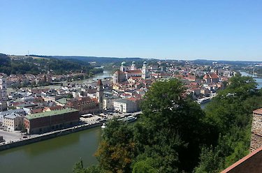Dreiflüssestadt Passau im Bayerischen Wald
